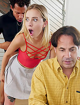Haley Reed gets fucked and her dad is none the wiser